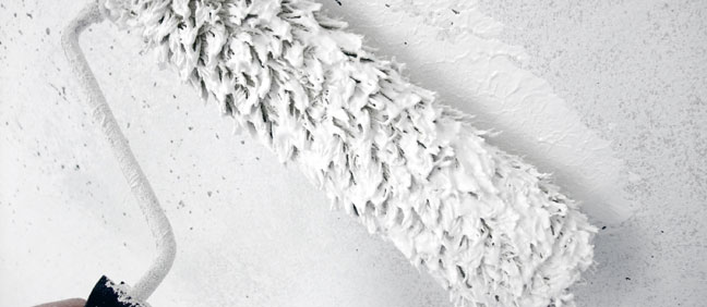 Removing water stains from a ceiling